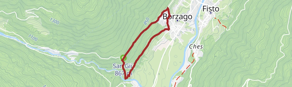 Route map: Via da le Vide - Artistic itinerary in the wood